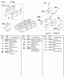 Intake Manifold Exhaust Manifold Diagram and Parts List for 587447-0205-E2  Briggs and Stratton Engine